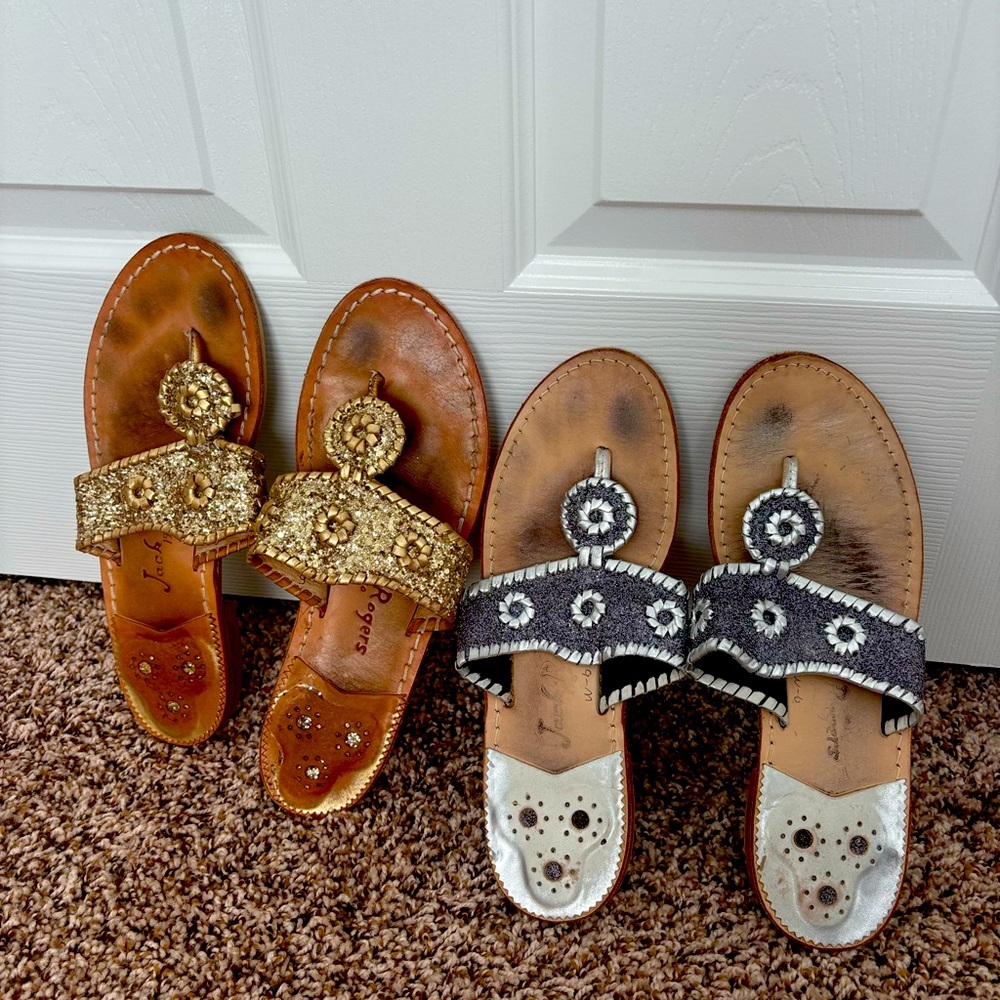 Jack rogers. Set of 2 pair. Size 9